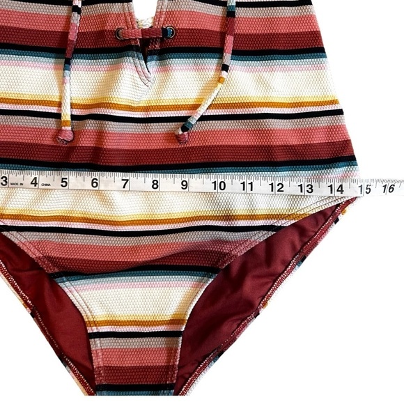 Billabong Easy Daze Swimsuit- Lace Up Stripe Swimsuit - Picture 13 of 14